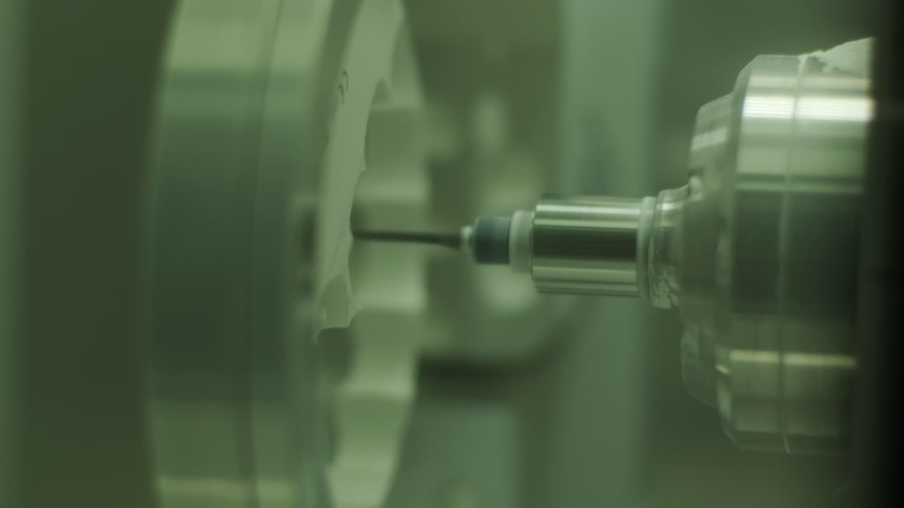 CNC Machine Cutting Zirconia Crowns from Unfired Zirconia