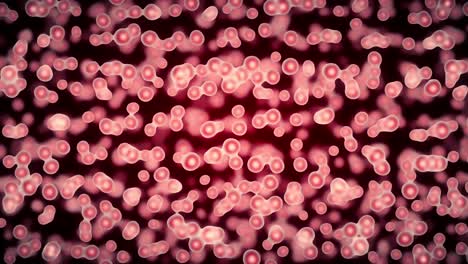 vista microscópica abstracta de grupos de bacterias