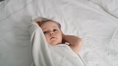 Video-of-cute-caucasian-baby-after-the-bath.