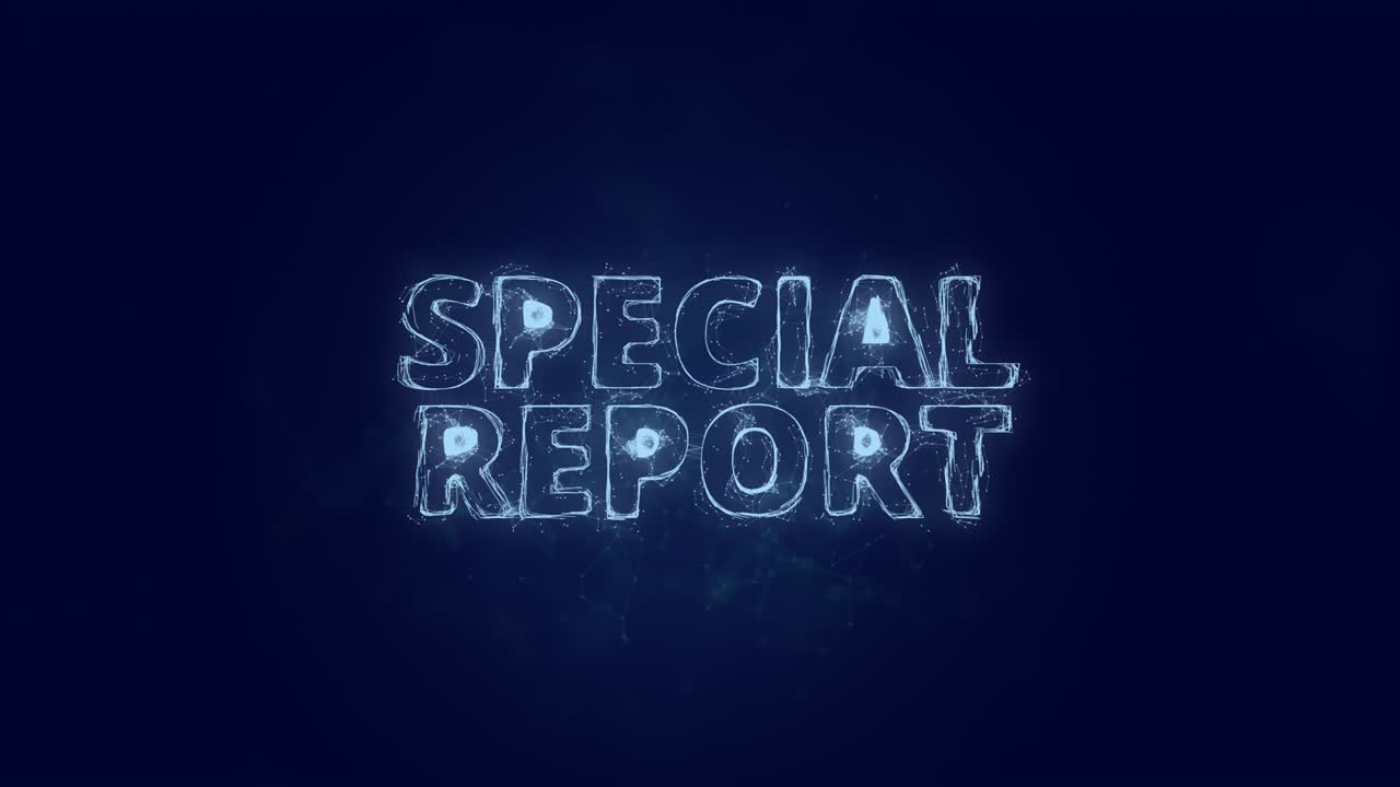 특수 보고서 텍스트 플렉서스 4k 비디오