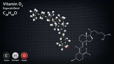 vitamin d2 (ergocalciferol). seamless loop.