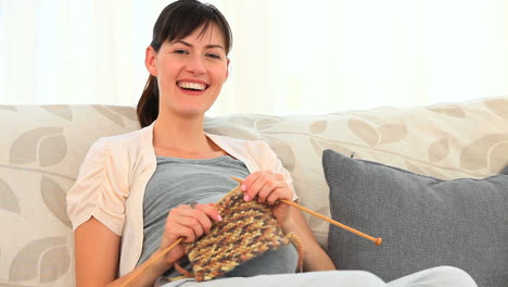 future mother knitting