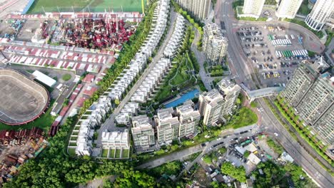 Aerial-view-of-Hong-Kong-Wu-Kai-Sha-area-with-modern-residential-building-complex