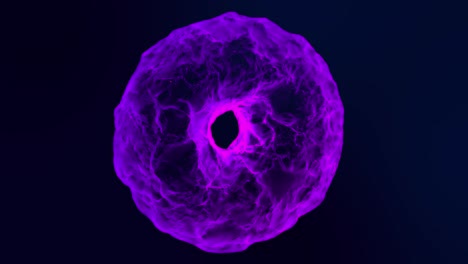 ecualizador de audio digital, 4k ecualizador simple en bucle, 4k equalizador de onda digital fondo azul, luz estroboscópica, imagen animada en forma de rosquillas y ojos