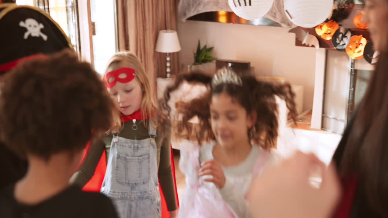 Children in Costumes at a Party