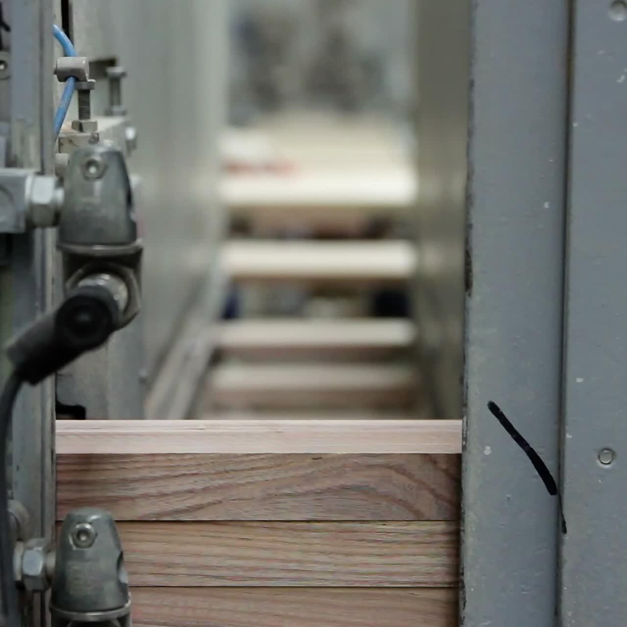 producción de parquet. fábrica industrial.