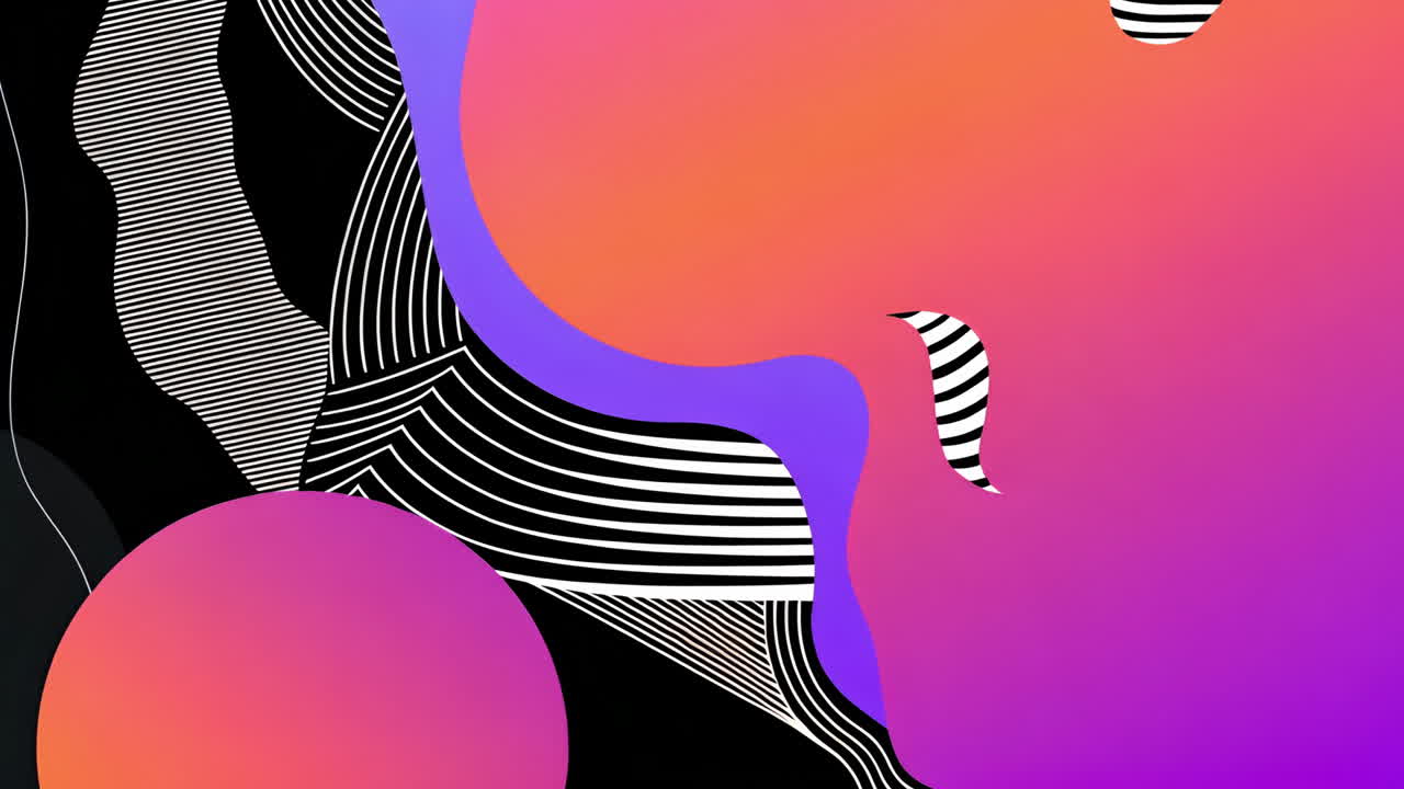 Vibrant Abstract Gradient Fluid Shapes Background