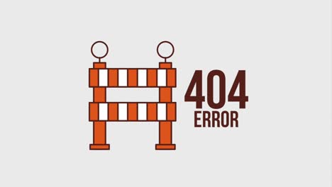animación de la página de error 404 hd