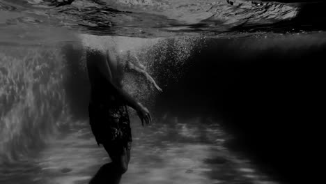 Backwards-dive-in-pool