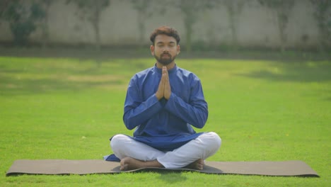 international yoga day celebrated by indian man