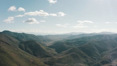 landscape drone view of oaxaca mexico