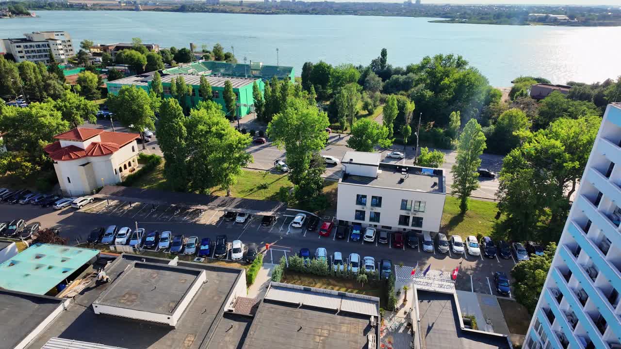 мамая румыния приморский курортный город черное море, воздушный дрон лето