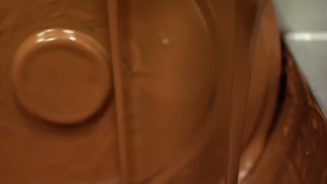 close-up of chocolate blending machine