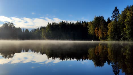 beautiful lake scenery in finland