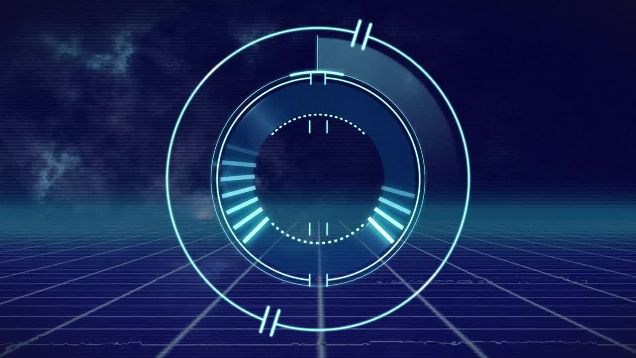 파란색 배경에 스 ⁇  스캐닝의 애니메이션