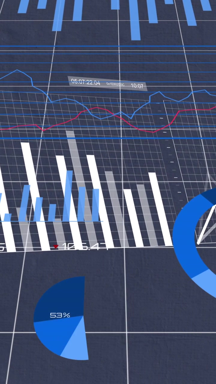 Animation af statistisk databehandling over gitter netværk mod grå baggrund