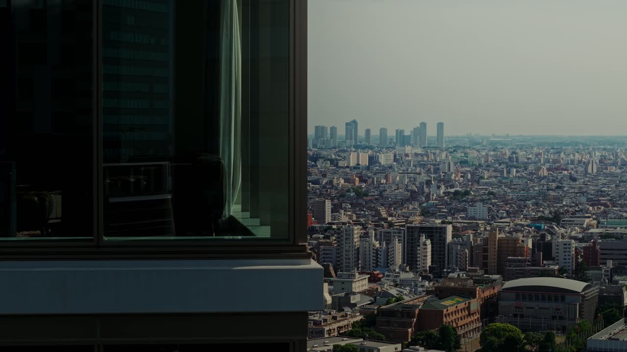 Cityscape View from a High-Rise Building