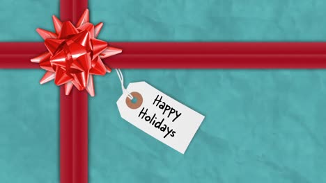 christmas gift in festive wrapping