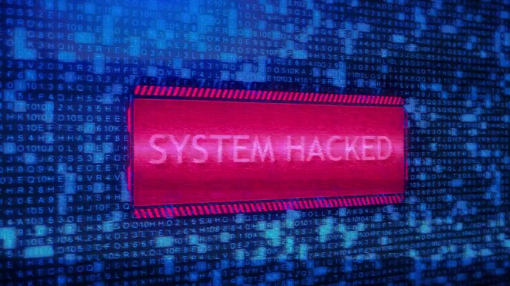 System hacking message background code background virus warning malware penetration virus data