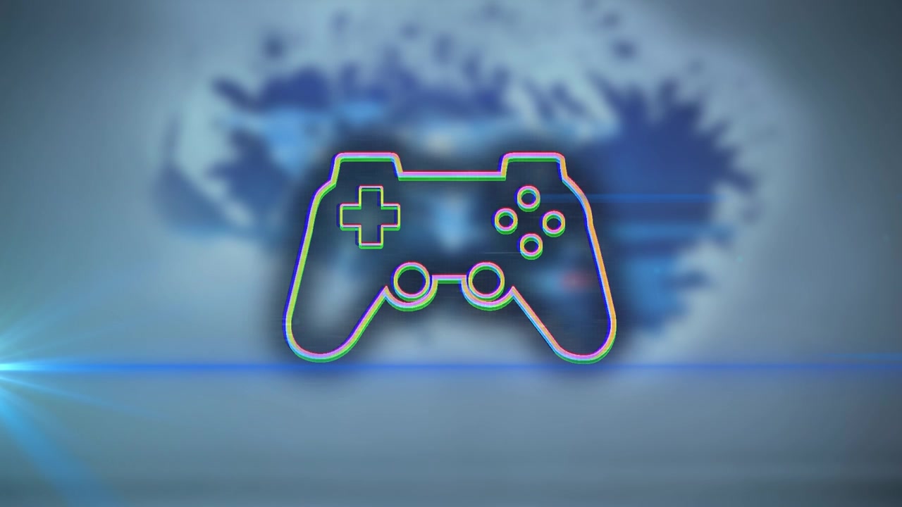 Animation of light spots over gamepad