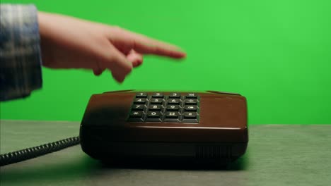 retro vintage phone, a yellow rotary telephone is displayed on a wooden desk, adding a nostalgic touch