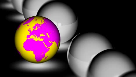el globo. las imágenes de bucle tienen resolución de 4k