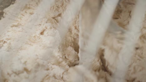 반죽 을 는 기계 의 클로즈업