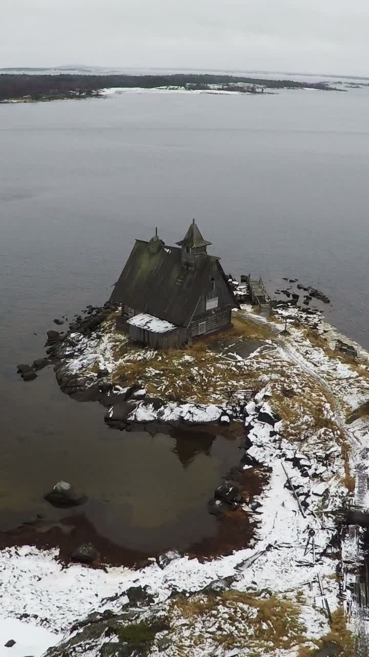 Island Church in Winter
