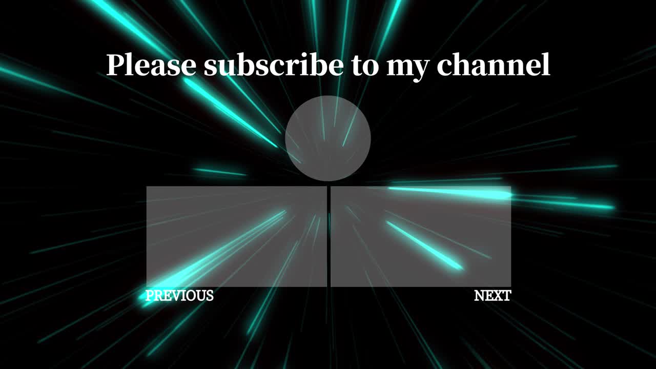 레이 워프 엔드 카드 엔딩 스크린 모션 그래픽