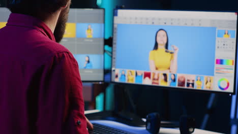 Photographer-using-advanced-photo-editing-software-to-make-improvement-to-images-quality