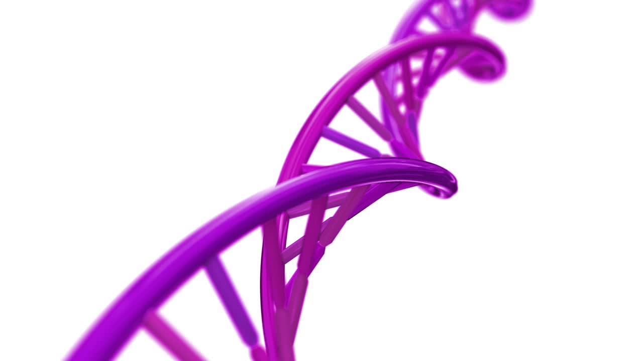 adn giratorio rna doble hélice ciencia lenta microscopio electrónico de primer plano dof 4k