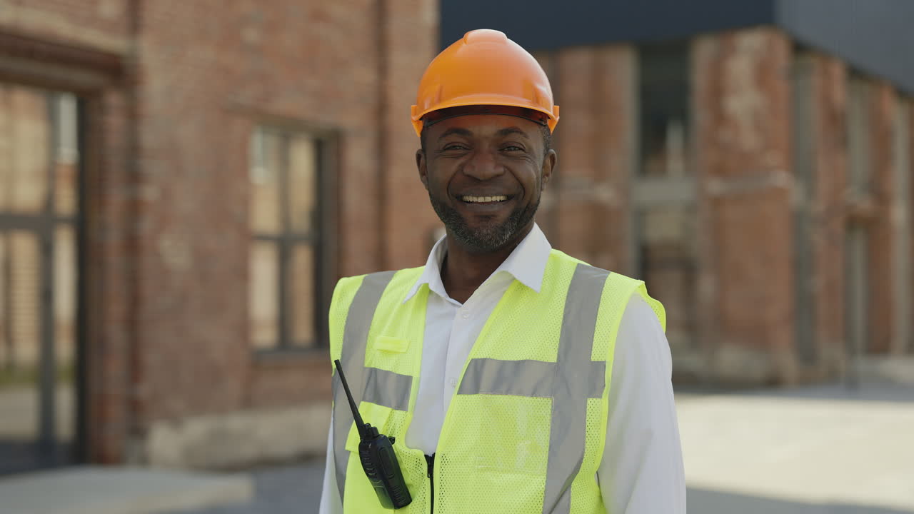 Retrato de un trabajador de la construcción