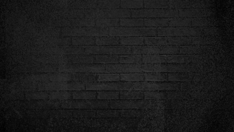 patrón texturizado parpadeando contra la pared de ladrillo negro