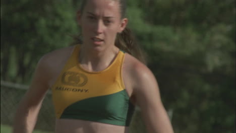 female runners begin a race