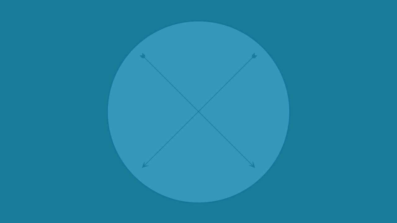 Animation of business text financial data processing over circle on blue background
