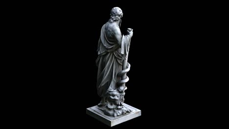 asclepius statue rotation loop