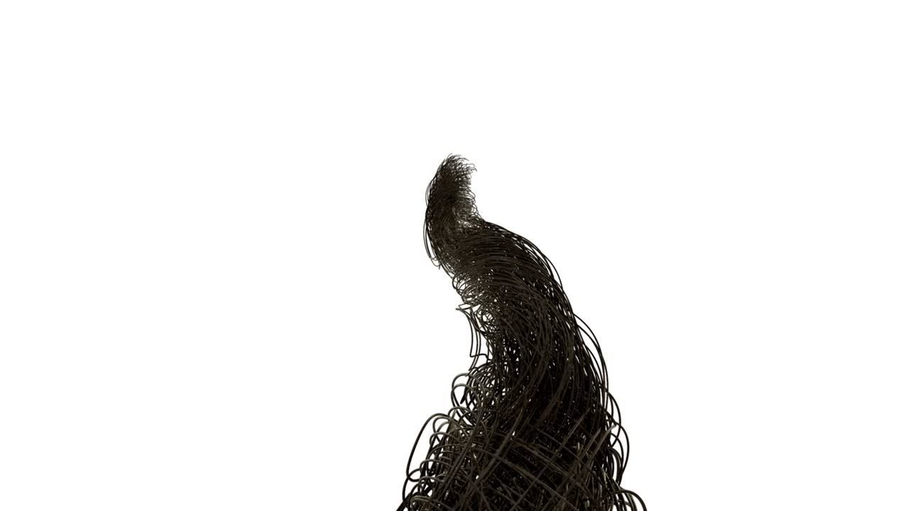 4k 나선형 나선은 위로 달려갑니다. - 컬러 케이블. - 휘어진 나선형 케이브. - 광섬유. - 광 섬유 케이블이 성장하고 있습니다. - 라인 네트워크 기술 배경. - 다채로운 혼합 케이블과 프로그레시브 데이터 시스템. - 뉴런 네트워크. - 단일.