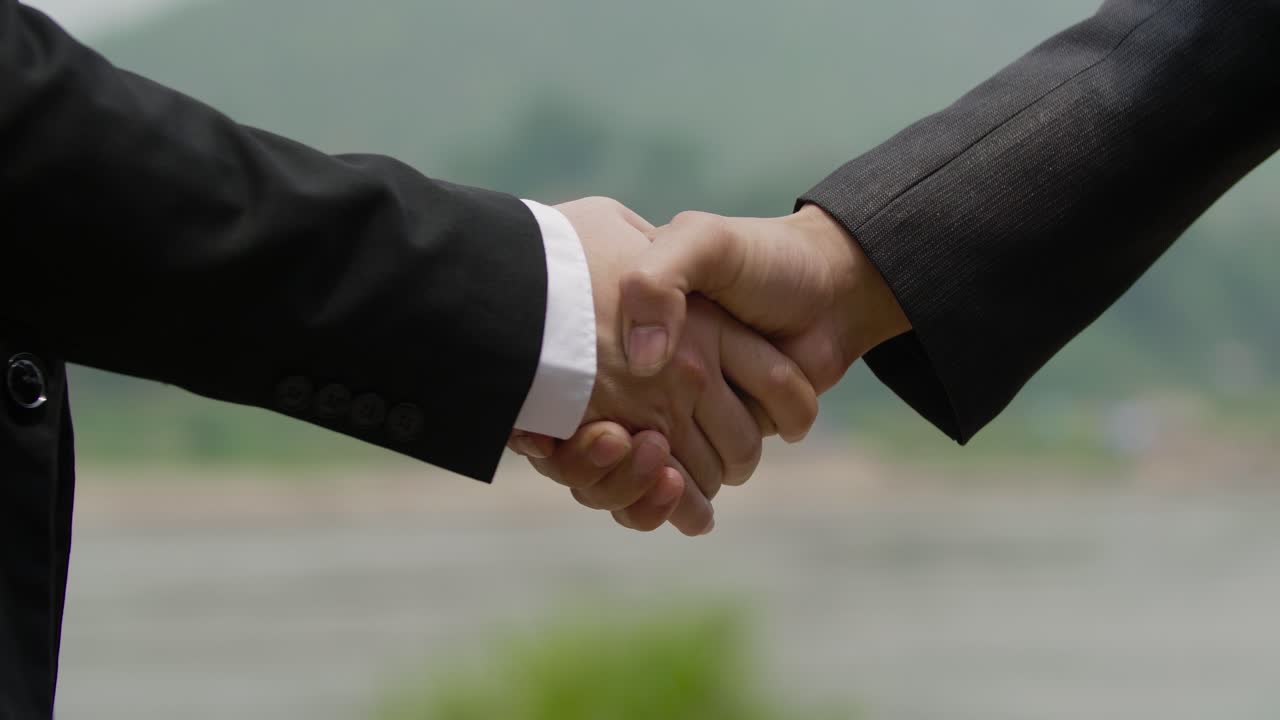 Business Deal with Money Exchange