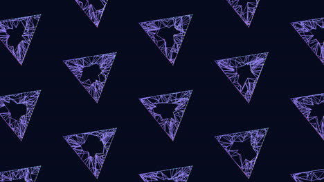 geometric purple triangle pattern on black background modern and abstract design