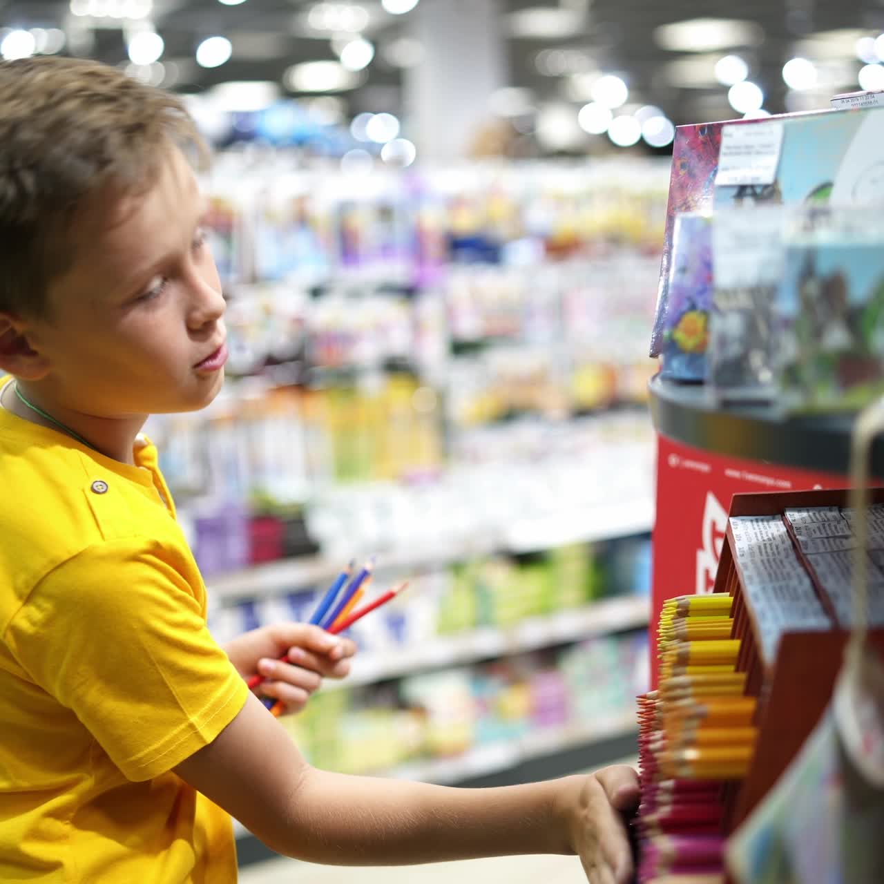 Buying stationery for school