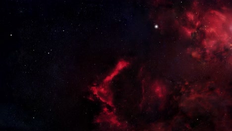 red nebula dust in the cosmos of the universe
