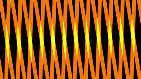 animation consisting of intersected colored stripes.