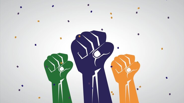 celebração do dia da independência do brasil com mãos fortes