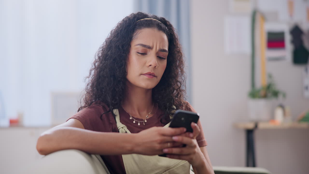 Woman Texting on Phone