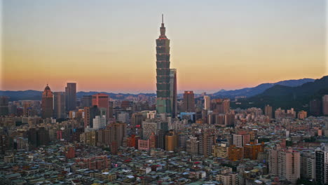 beautiful taipei 101 around building and architecture in the city in taiwan