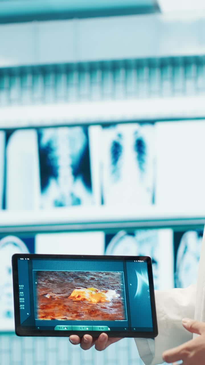 Vertical Video Healthcare professionals attending a strategy meeting in a medical center