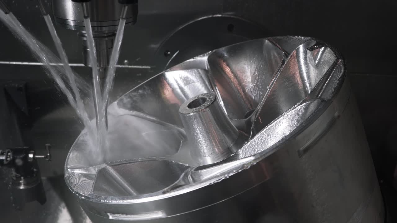 금속 가공 cnc lathe milling machine. 금속 절단 현대 가공 기술.