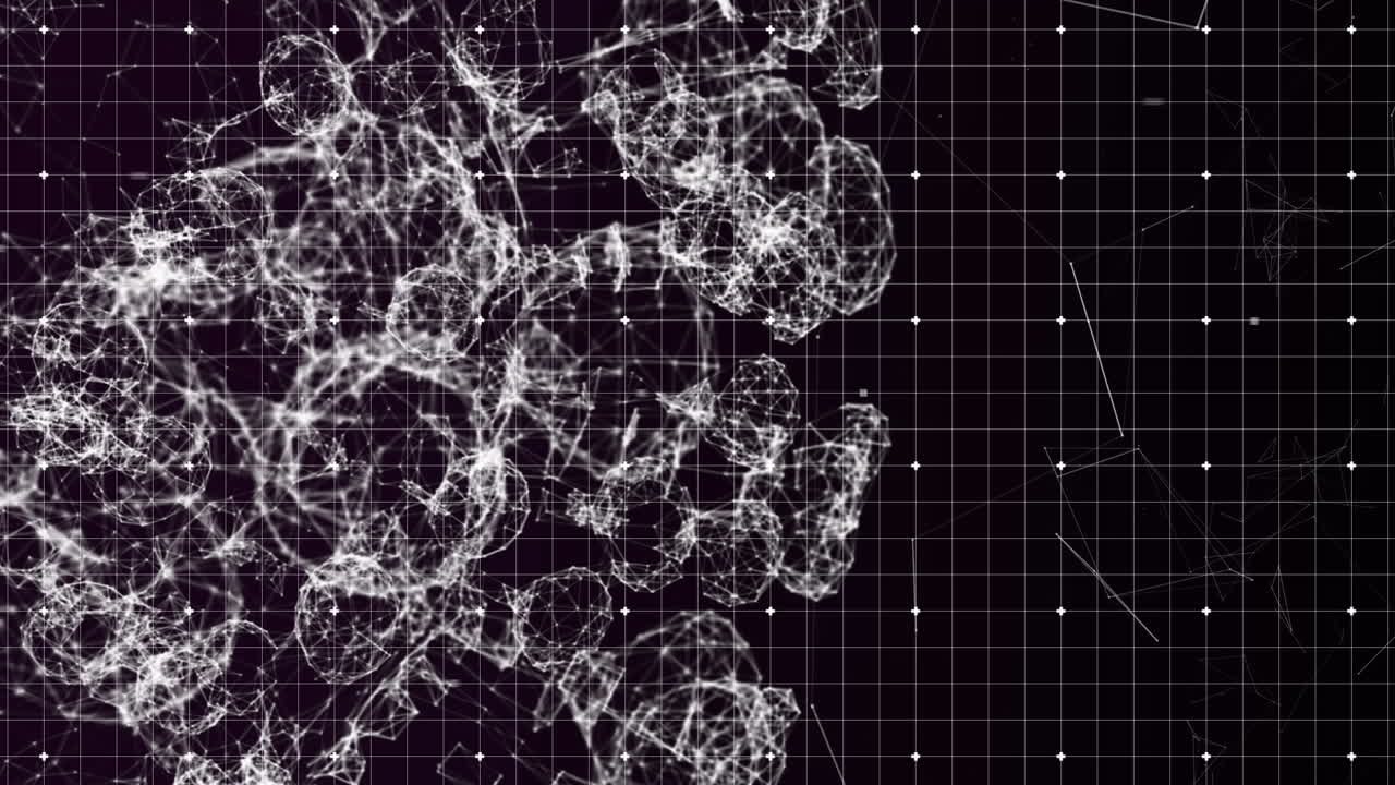 검은 바탕에 대한 연결 네트워크