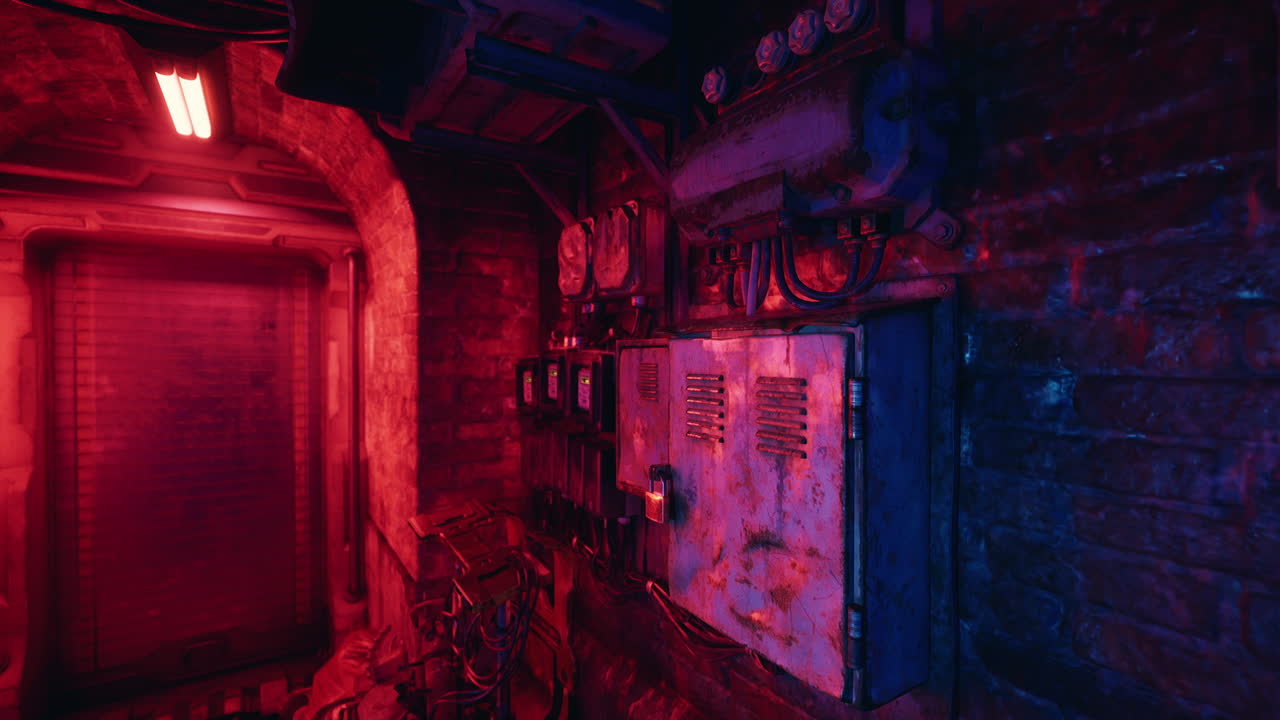 A Dark, Grungy, Industrial Room