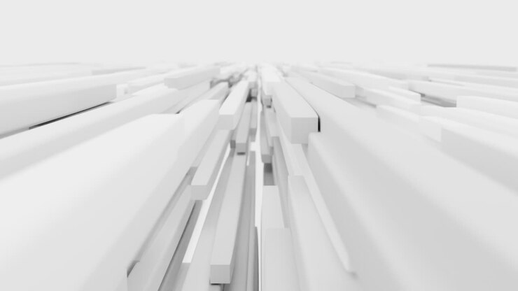 Abstract White Geometric Shapes